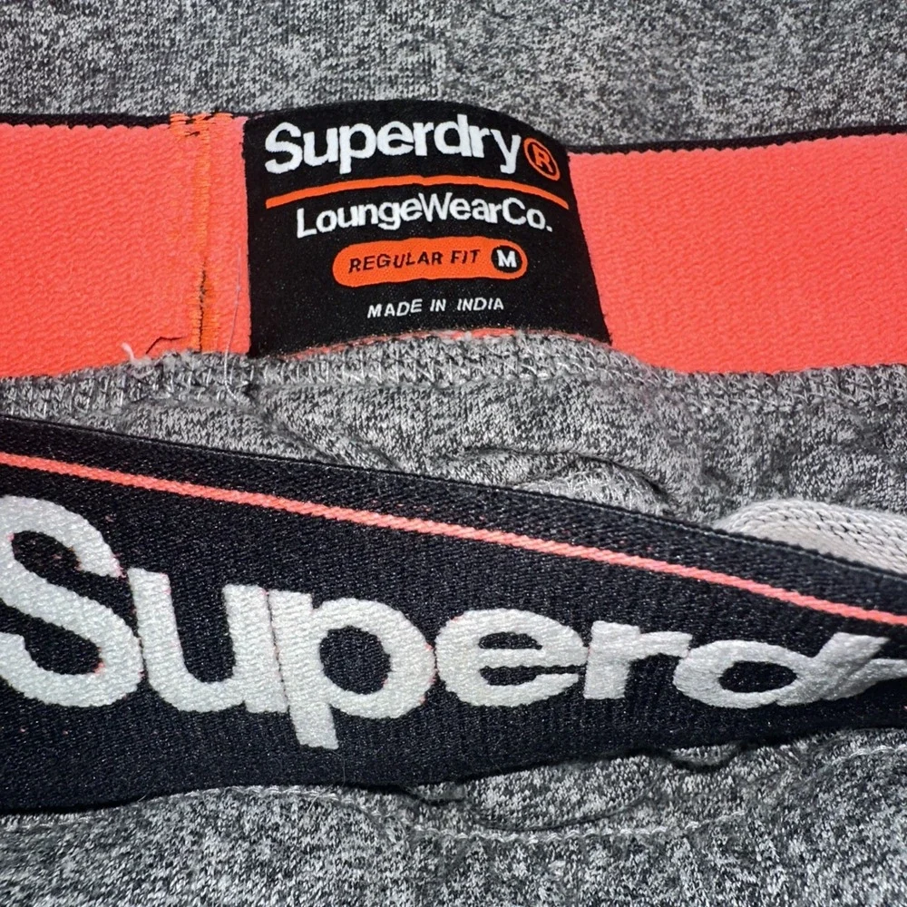 Superdry Sweat Shorts Mens M Gray Fleece 9